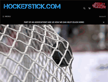 Tablet Screenshot of hockeystick.com